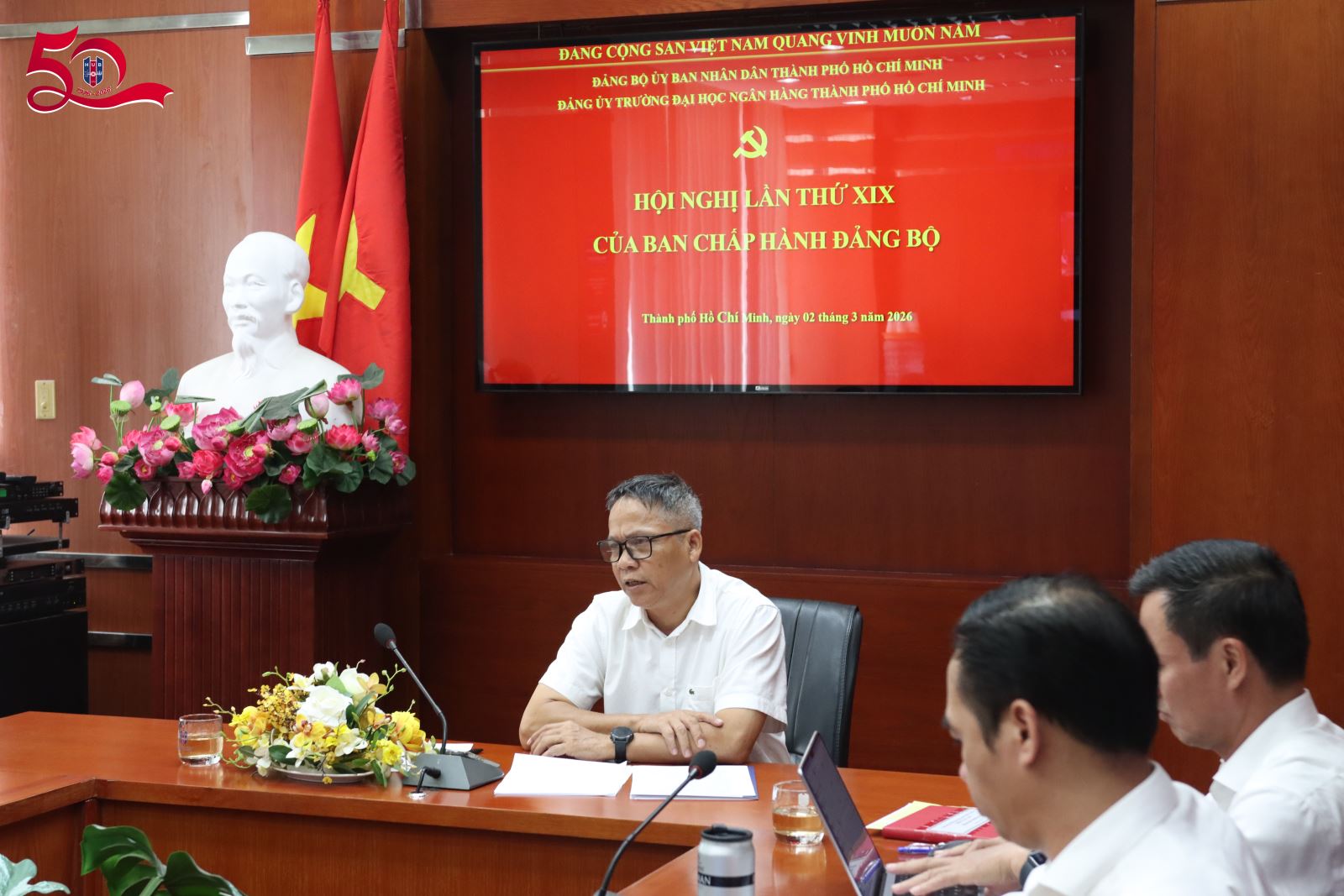 Hội nghị Ban Chấp hành Đảng bộ Trường Đại học Ngân hàng Thành phố Hồ Chí Minh tháng 03 năm 2026